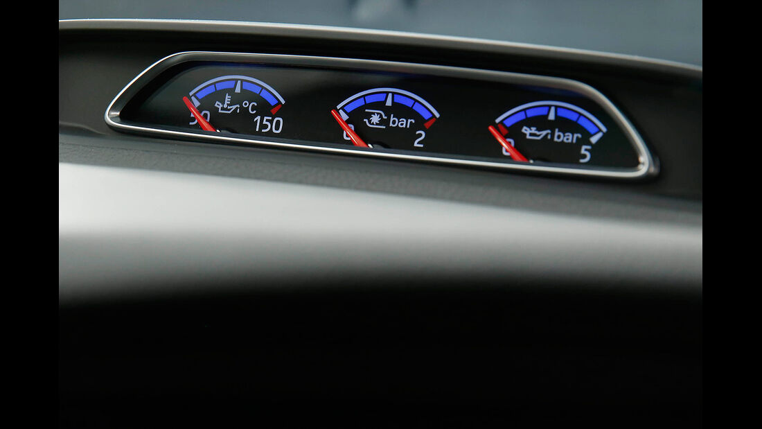 Ford Focus RS 2015, Cockpit, Innenraum, Zusatzinstrumente