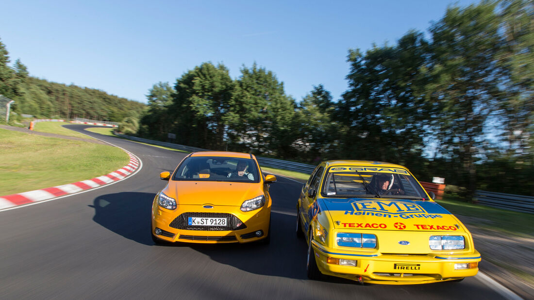 Ford Focus ST, Ford Sierra XR4 Ti, Frontansicht