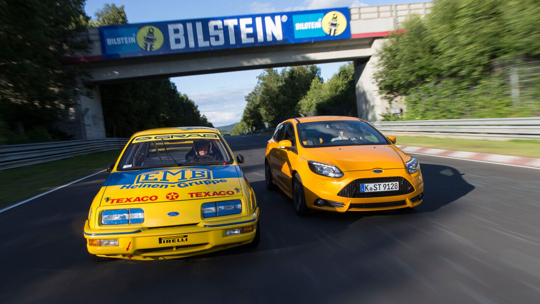Ford Focus ST, Ford Sierra XR4 Ti, Frontansicht