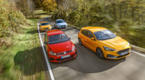 Ford Focus ST, Hyundai i30 N Performance, Renault Mégane R.S. Trophy, VW Golf GTI TCR, Exterieur