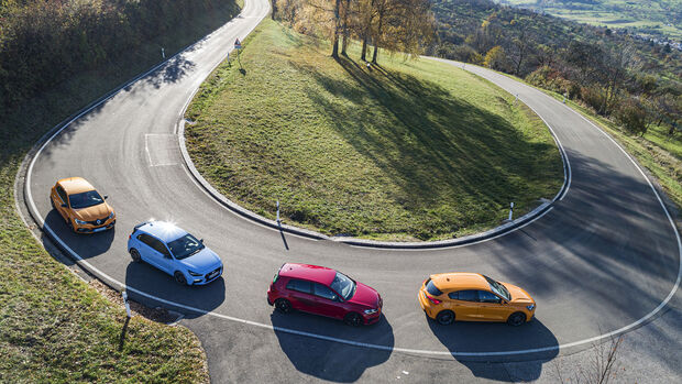 Ford Focus ST, Hyundai i30 N Performance, Renault Mégane R.S. Trophy, VW Golf GTI TCR, ams_2019_25, Vergleichstest
