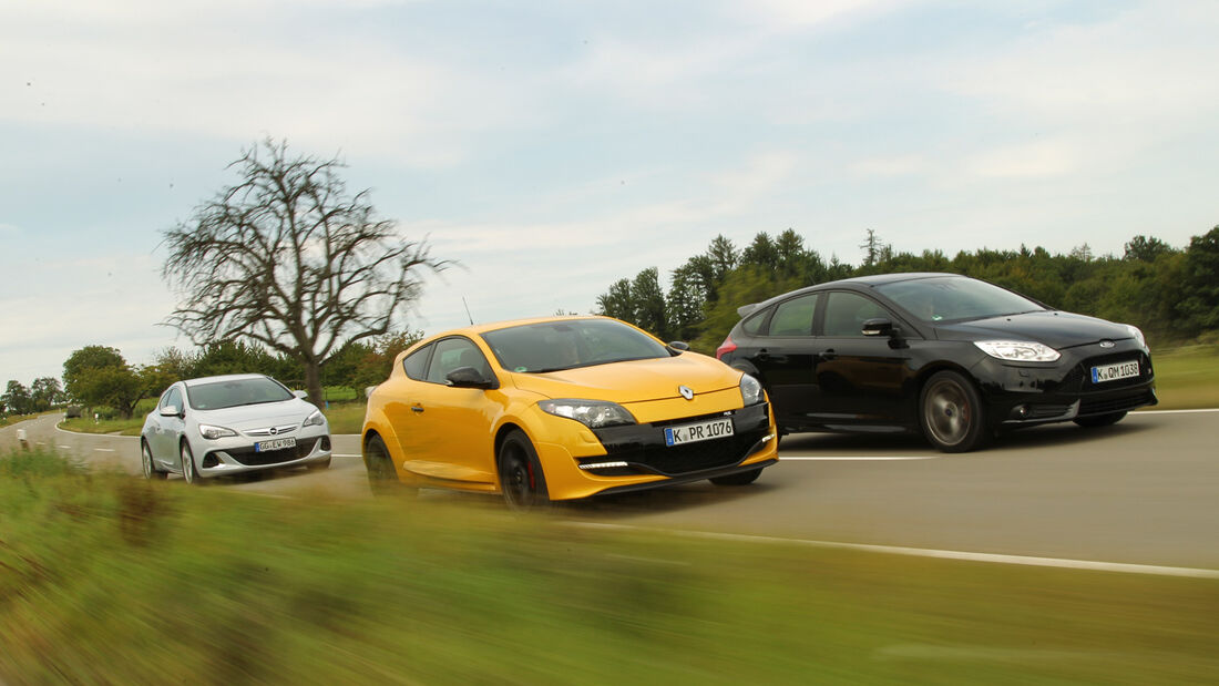 Ford Focus ST, Opel Astra OPC, Renault Megane R.S.