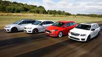 Ford Focus ST Turnier, Seat Leon St Cupra 280, Skoda Octavia RS 230 Combi, VW Golf R Variant