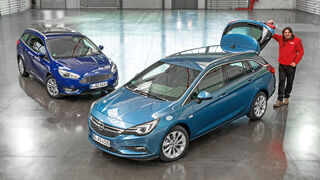 Opel Astra Kombi Ford Focus Turnier Vergleich 16 Technische Daten Auto Motor Und Sport