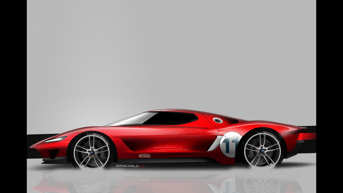 Ford GT - Supersportwagen - Entwicklung - frühe Skizzen