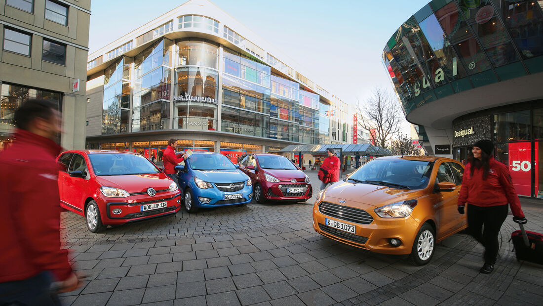 Ford Ka+ 1.2, Hyundai i10 1.2, Opel Karl 1.0, VW Up 1.0 TSI