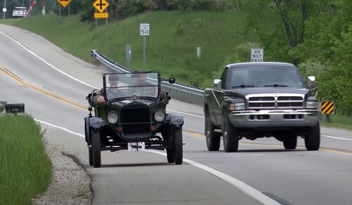 Ford Model T als Kommunalfahrzeug in Michigan