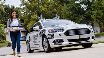 Ford Mondeo Domino's Self-Driving Delivery Vehicle