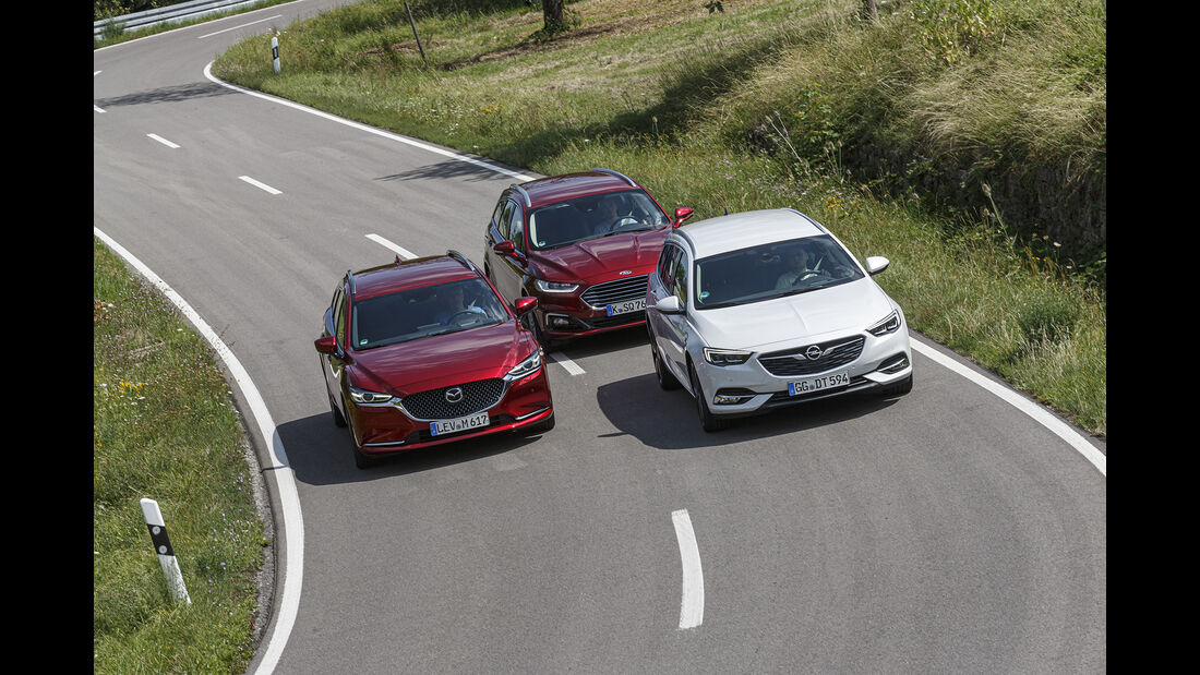 Ford Mondeo Turnier, Mazda 6 Kombi, Opel Insignia ST, Exterieur