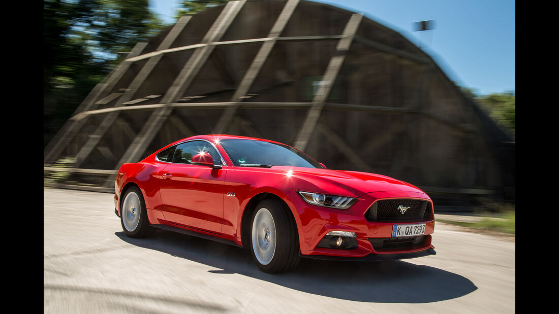 Ford Mustang 5.0 V8, Frontansicht
