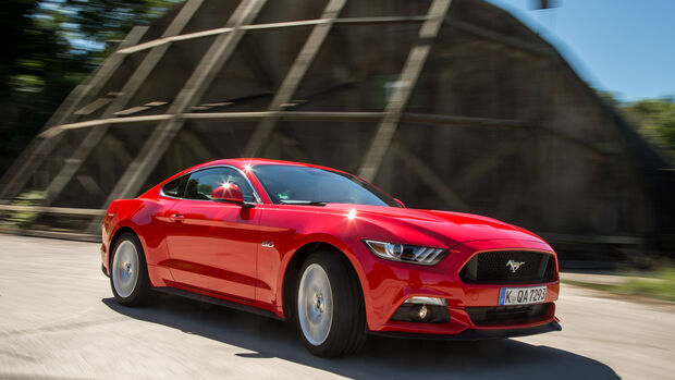 Ford Mustang 5.0 V8, Frontansicht