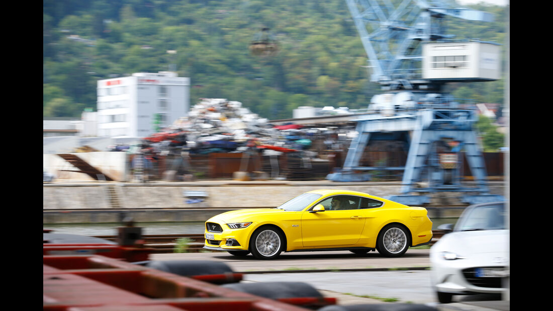 Ford Mustang GT 5.0 Ti-VCT V8, Seitenansicht
