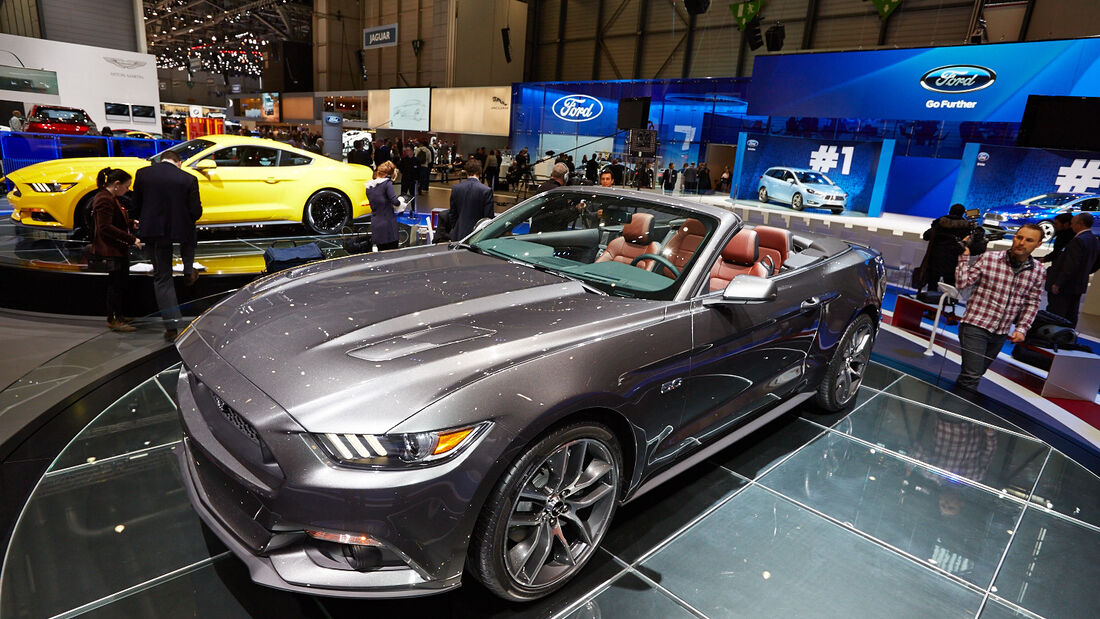 Ford Mustang GT Cabrio, Genfer Autosalon, Messe, 2014, Genfer Autosalon, Messe, 2014
