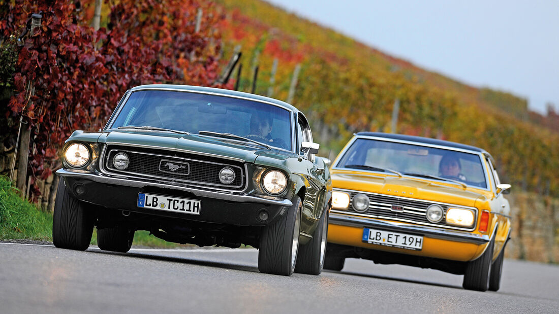 Ford Mustang V8, Ford Taunus 2300 GXL, Frontansicht