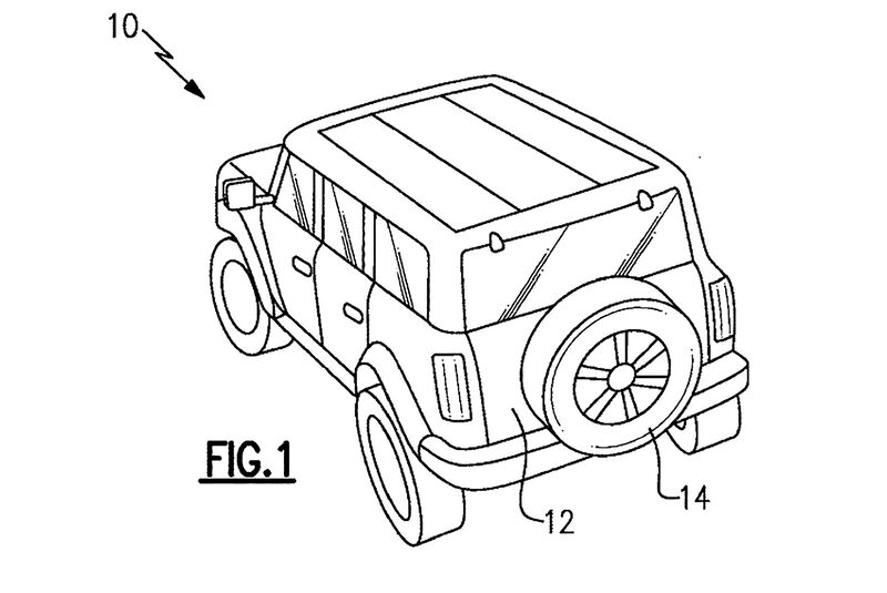 Ford Patent Reserveradabdeckung Lautsprecher