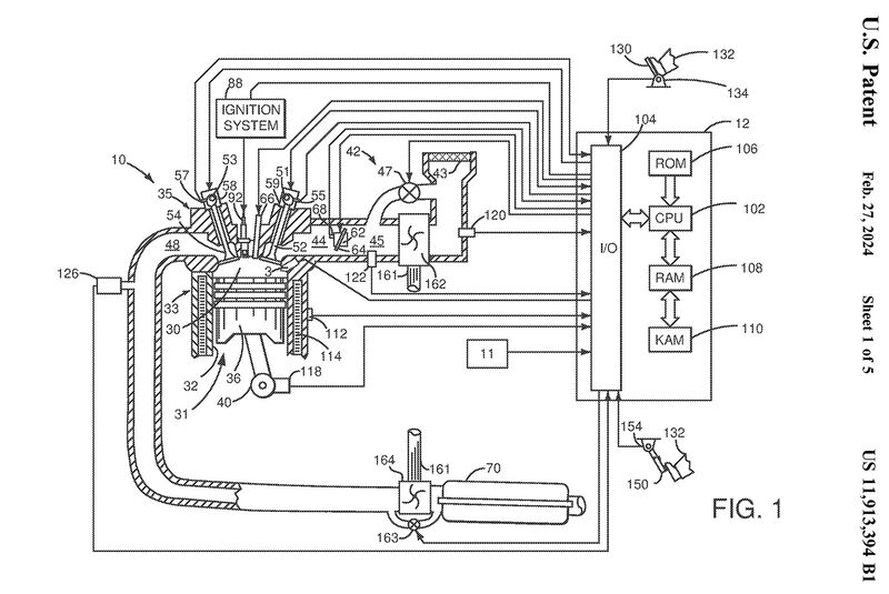 Ford-Patent Vorkammer-Verbrennung Blowby-Gase