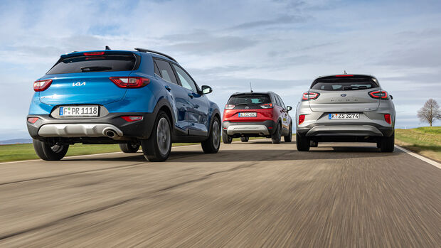 Comparison: Ford Puma, Kia Stonic and Opel Crossland