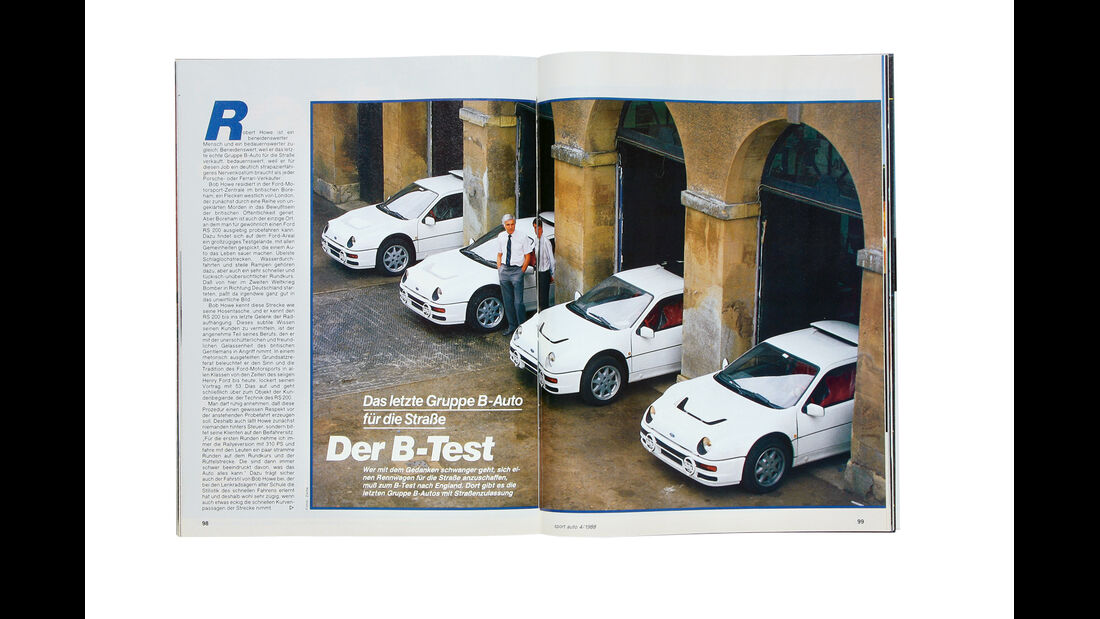 Ford RS 200, Alter Artikel