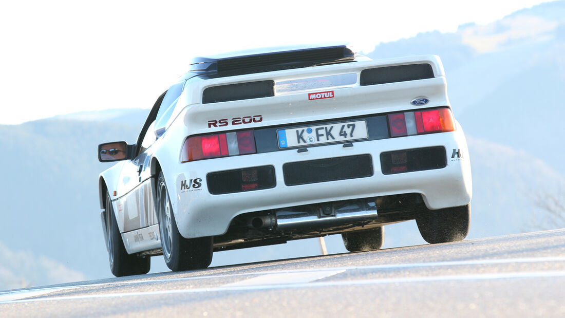 Ford RS 200, Heckansicht