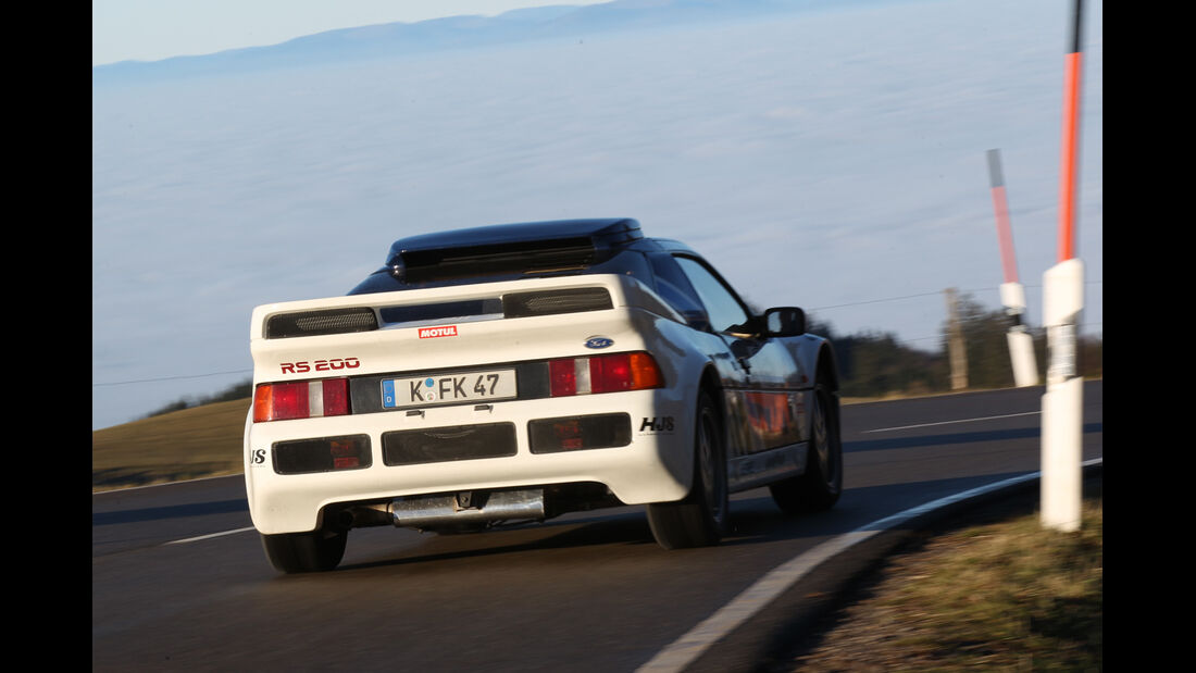 Ford RS200, Heckansicht