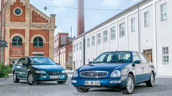 Ford Scorpio Mk2 2.9I, Opel Omega B Mv6, Frontansicht