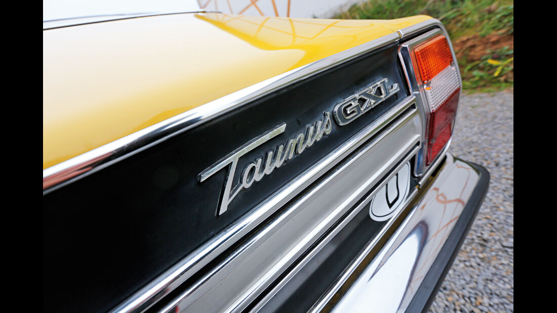 Ford Taunus 2300 GXL, Heck, Typenbezeichnung