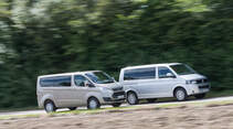 Ford Tourneo Custom, VW Multivan, Seitenansicht