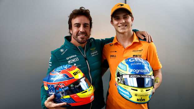 Formel 1 2023 - Fernando Alonso (Aston Martin) - Oscar Piastri (McLaren Racing)