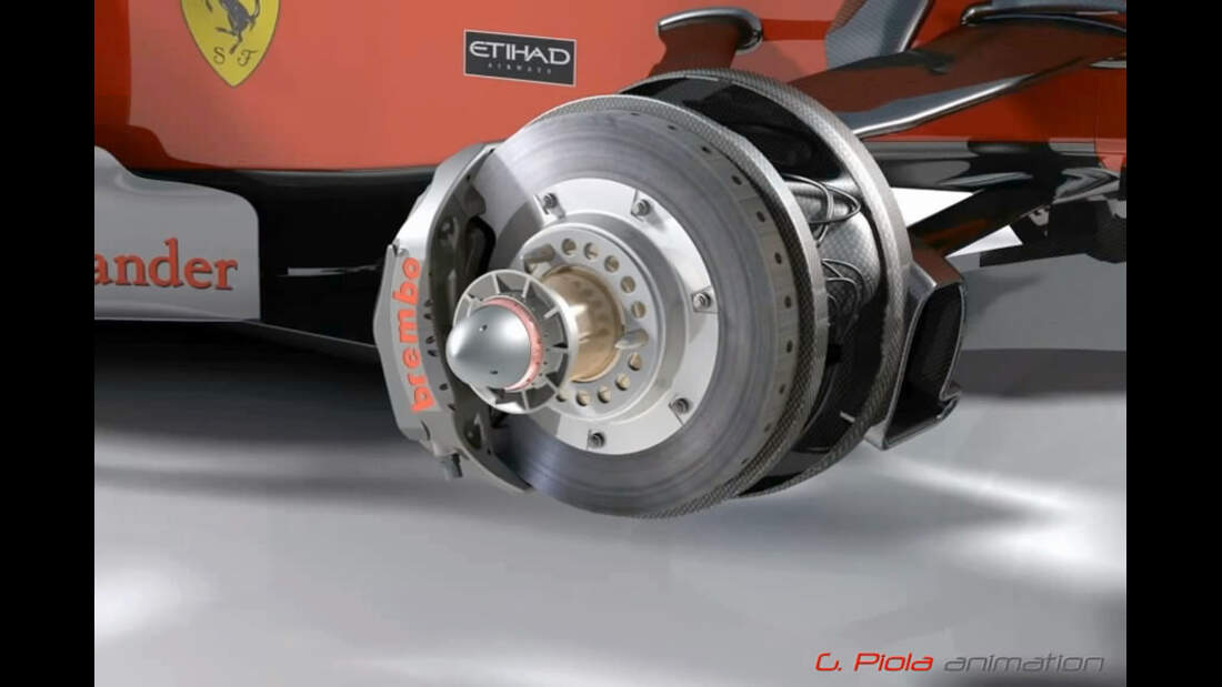 F1-Technik-Video: Formel 1-Bremsen in der 3D-Animation ...