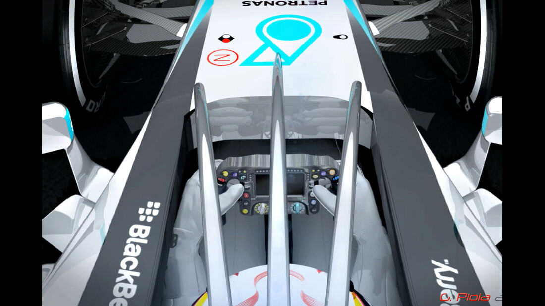 Formel 1 Cockpitschutz - Piola Animation 2015