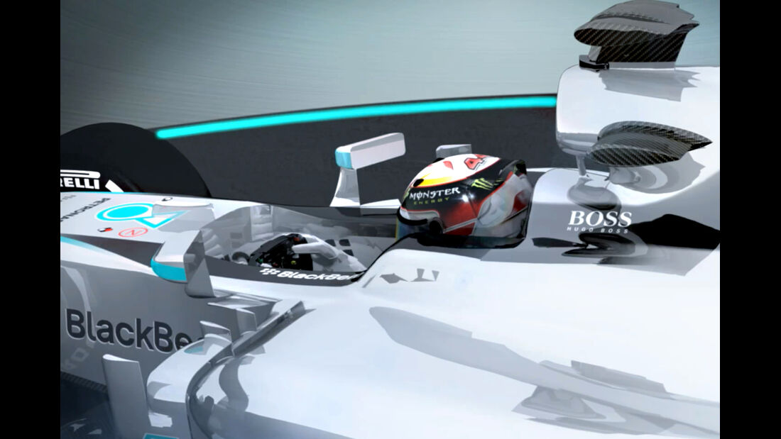Formel 1 Cockpitschutz - Piola Animation 2015