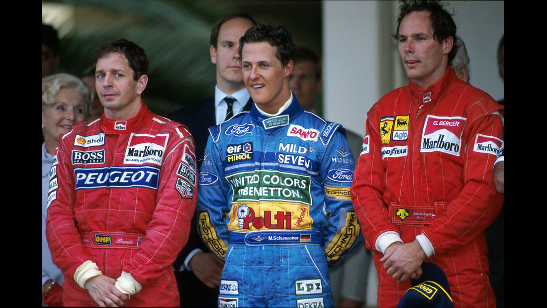 Formel 1 - F1 - F1-Saison 1994 - Brundle - Schumacher - Berger - GP Monaco 1994