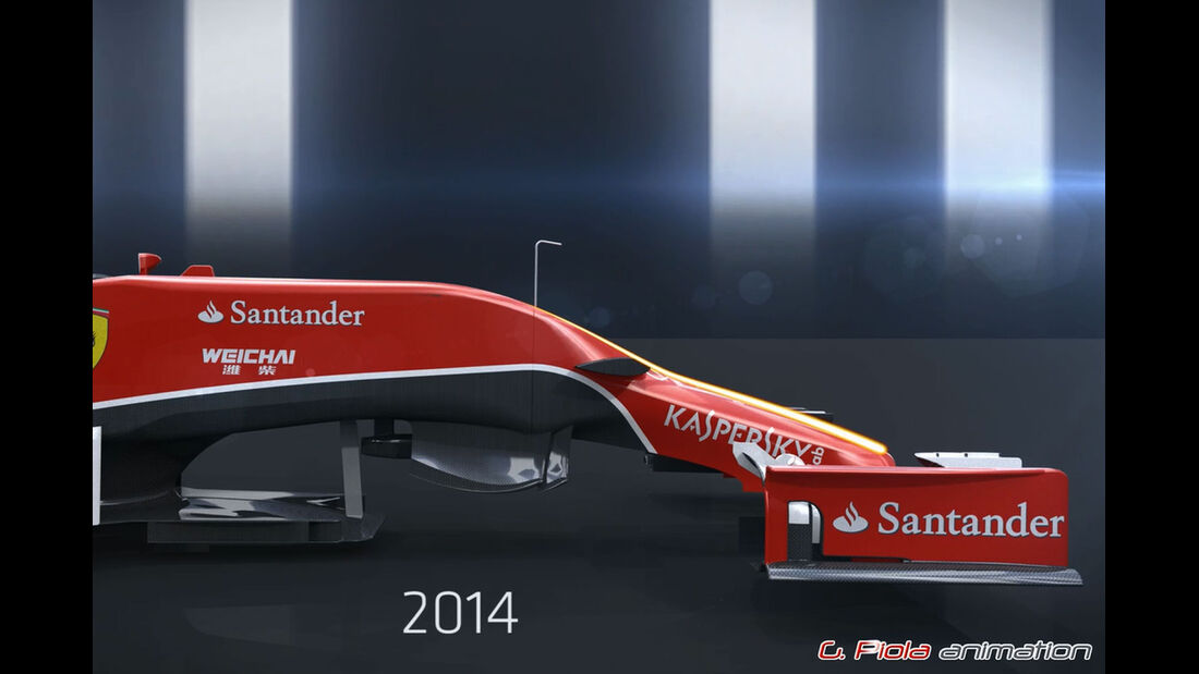 Formel 1 - F1 - Ferrari - Ferrari F14-T - Vergleich - SF15-T - Piola Animation 