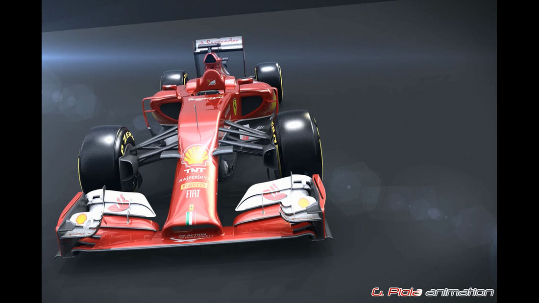 Formel 1 - F1 - Ferrari - Ferrari F14-T - Vergleich - SF15-T - Piola Animation 