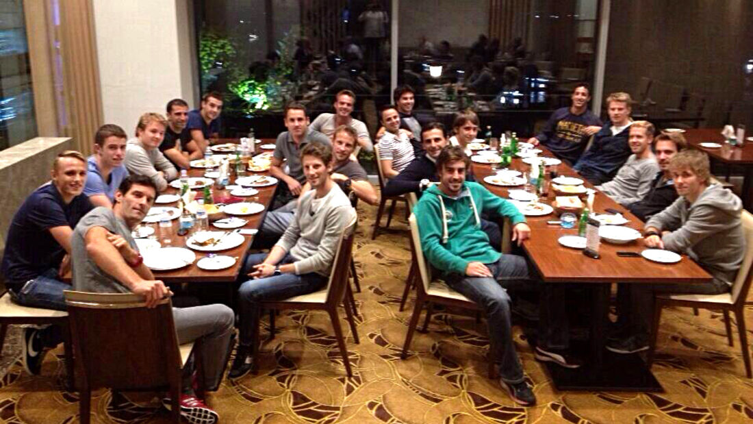 Formel 1 Fahrer-Dinner GP Korea 2013