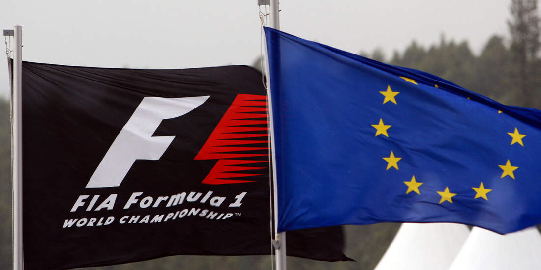 Formel 1-Flagge & Europa-Flagge
