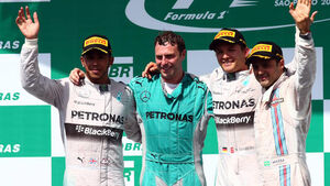 Formel 1 - GP Brasilien 2014 - Nico Rosberg - Lewis Hamilton - Felipe Massa
