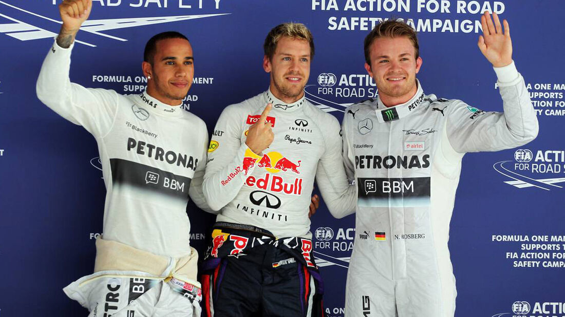 Formel 1 GP Indien 2013 Sebastian Vettel Lewis Hamilton Nico Rosberg