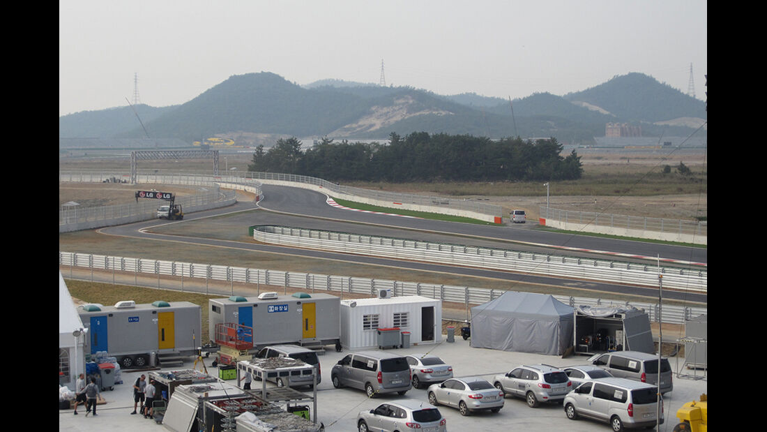 Formel 1 GP Korea 2010 Baustelle