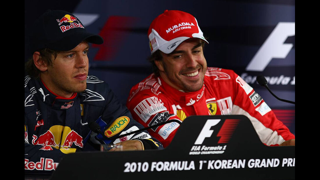 Formel 1 GP Korea 2010 Vettel Alonso