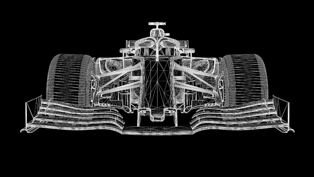 Formel 1 Gitternetz-Modell 2019