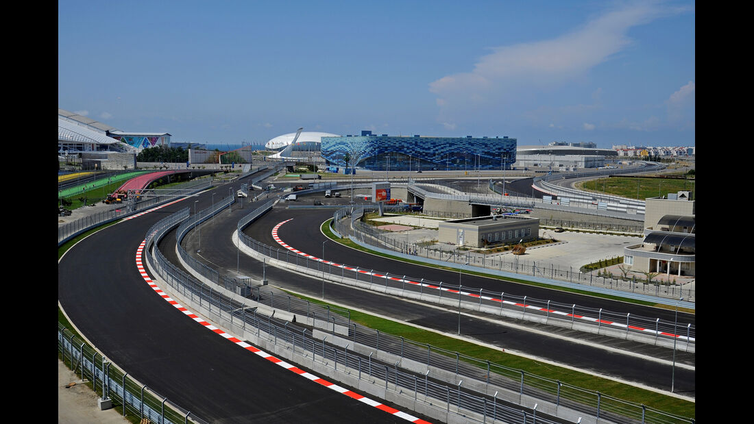 Formel 1-Strecke Sochi - GP Russland 2014