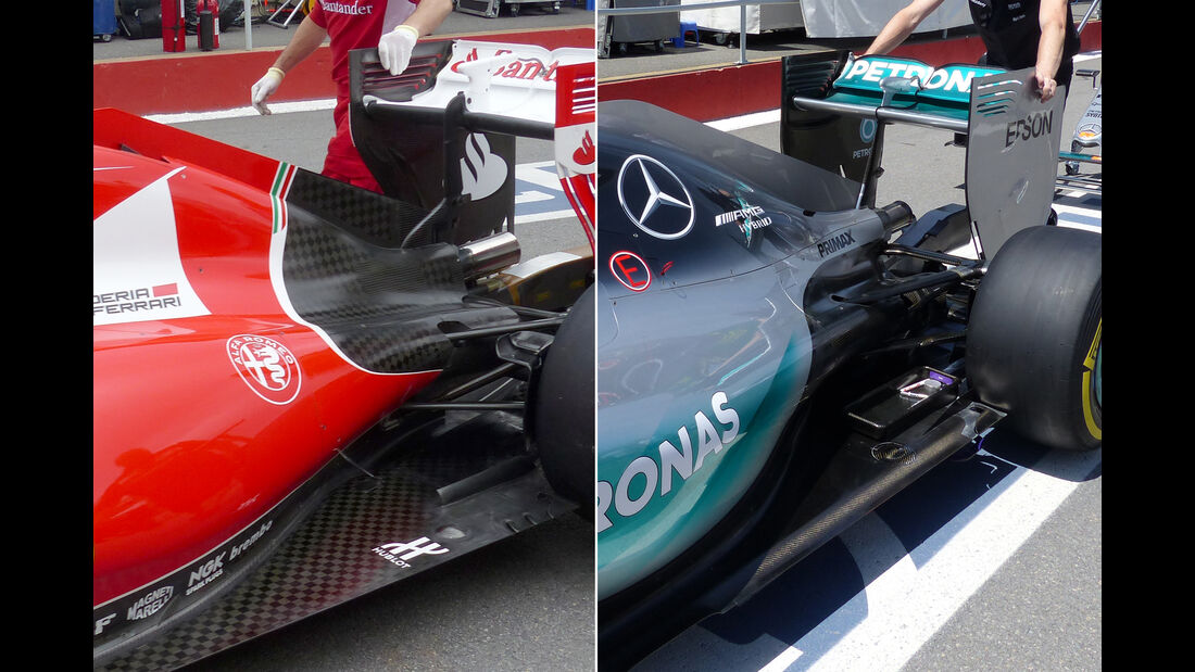 Formel 1 Technik-Vergleich - Mercedes vs. Ferrari - F1 2015