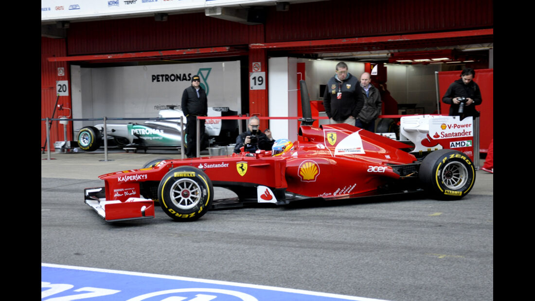 Formel 1-Test, Barcelona, 02.03.2012, Fernando Alonso, Ferrari