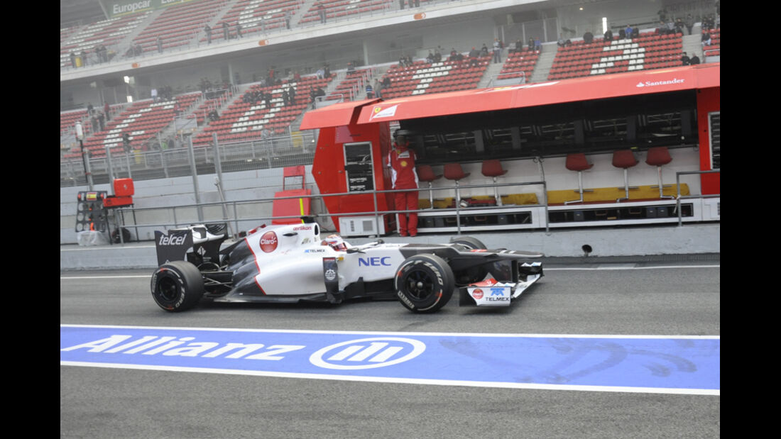 Formel 1-Test, Barcelona, 02.03.2012, Kamui Kobayashi, Sauber