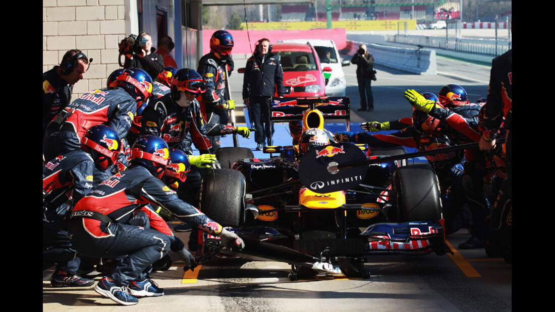 Formel 1-Test, Barcelona, 02.03.2012, Sebastian Vettel, Red Bull
