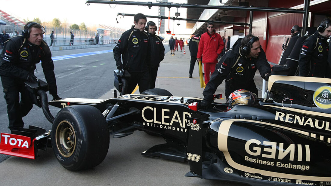 Formel 1-Test, Barcelona, 21.2.2012, Romain Grosjean, Lotus