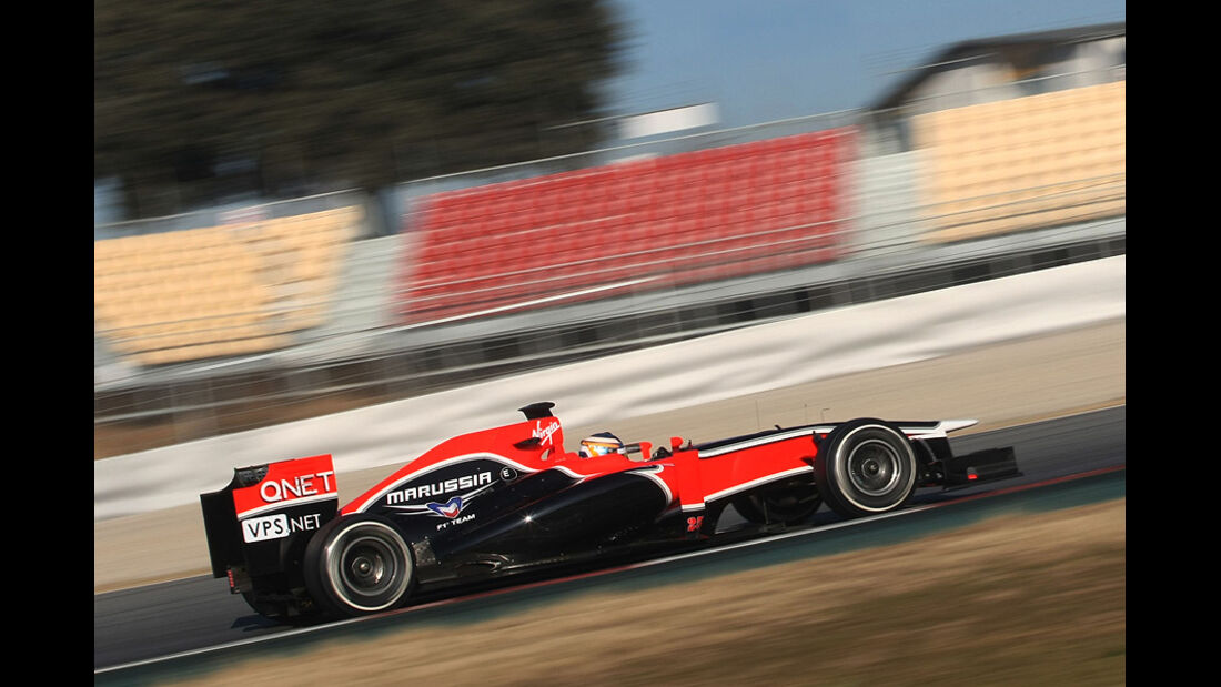 Formel 1-Test, Barcelona, 22.2.2012, Charles Pic, Marussia F1