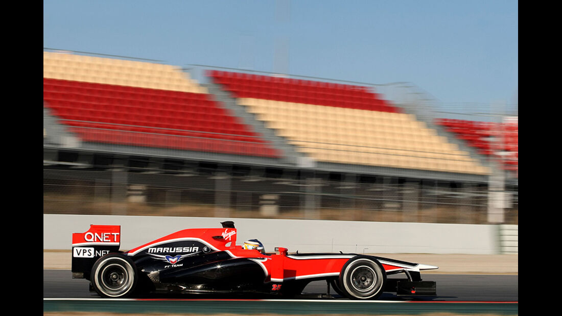 Formel 1-Test, Barcelona, 22.2.2012, Charles Pic, Marussia F2
