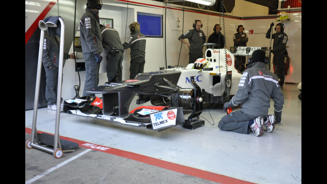 Formel 1-Test, Barcelona, 22.2.2012, Sergio Perez, Sauber